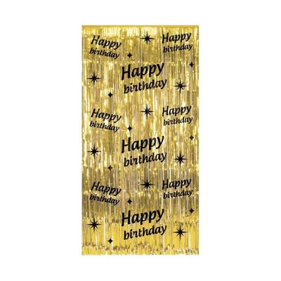 Classy Party Curtain Happy Birthday