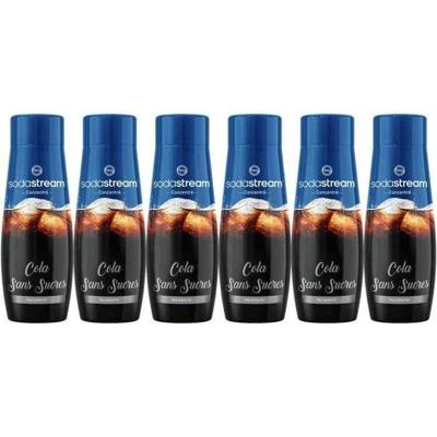 Set van 6 SODASTREAM SUIKERVRIJE COLA-concentraten - 440 ml