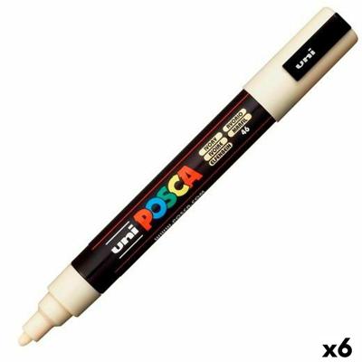 Markeerstiften POSCA PC-5M Ivoor (6 Onderdelen) (6 Stuks)