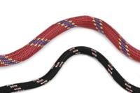 Hondenriem van rond nylon 100cm x 13mm zwart - thumbnail