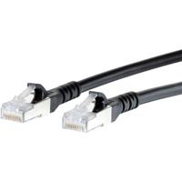 Metz Connect 1308451500-E RJ45 Netwerkkabel, patchkabel CAT 6A S/FTP 1.50 m Zwart Snagless 1 stuk(s) - thumbnail