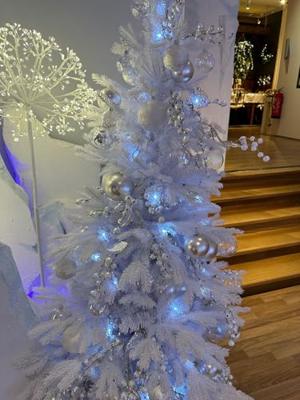 Decoris kerstballen Glas 6st zilver 8cm