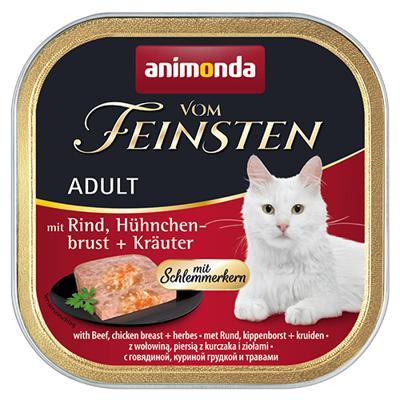 ANIMONDA Vom Feinsten Adult Beef, chicken breast and herbs - nat kattenvoer - 100g