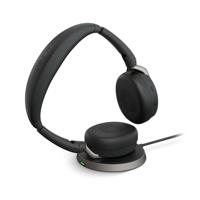 Headset met Bluetooth en microfoon Jabra Evolve2 65 Flex Zwart - thumbnail