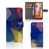 Samsung Galaxy M11 | A11 | Book Case | Polygon Dark - thumbnail