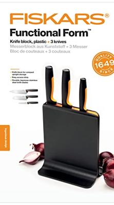 Fiskars Functional Form Kunststof messenblok met 3 messen - thumbnail