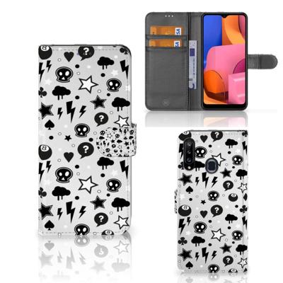 Telefoonhoesje met Naam Samsung Galaxy A20s Silver Punk