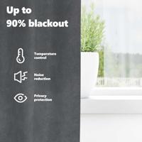 VidaXL Verduisterende gordijnen 2 pcs lichtgrijs 140 x 260 cm fluweel - thumbnail