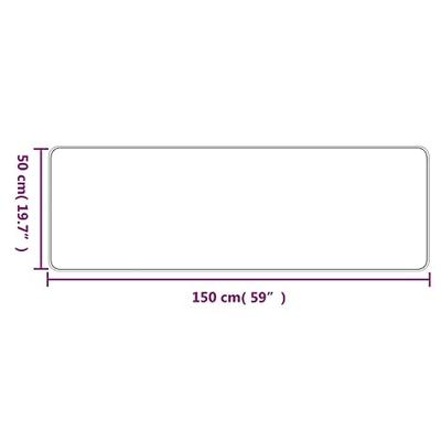 VidaXL Tapijtloper 50x150 cm sisal-look antracietkleurig