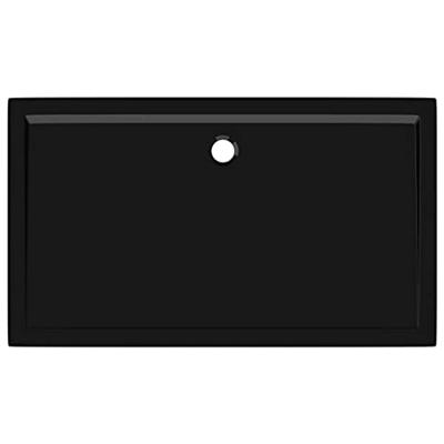 Douchebak rechthoekig 70x120 cm ABS zwart Douchebak rechthoekig 70x120 cm ABS zwart
