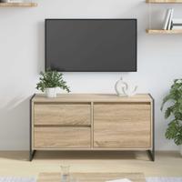 TV-kast met lade Sonoma 100 x 36 x 49.5 cm Bewerkt hout - thumbnail