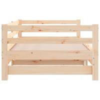 Uitschuifbare slaapbank zonder matras 80x200 cm - thumbnail