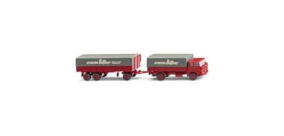 Wiking 041203 H0 Vrachtwagen Henschel Prittenhangertrein HS 14/16 Spedition Beissner Wiking 041203 H0 Vrachtwagen Henschel Prittenhangertrein HS 14/16 Spedition Beissner