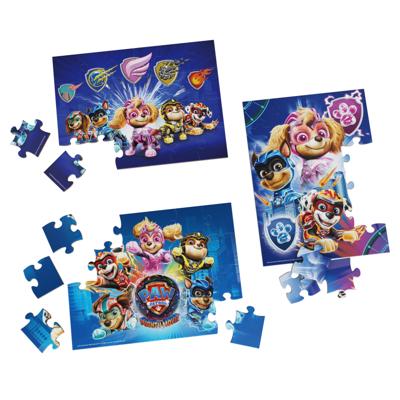 Paw Patrol The Mighty Movie Houten Puzzels 3x24 Stukjes