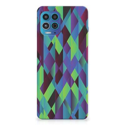 Motorola Moto G100 | TPU Hoesje | Abstract Green Blue