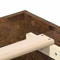Bedframe zonder matras 140x190 cm spaanplaat gerookt eiken - thumbnail