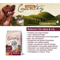Fokker Country Balance met vlees en vis kattenvoer 10 kg - thumbnail
