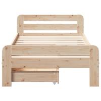 Bedframe zonder matras massief grenenhout 200x200 cm - thumbnail