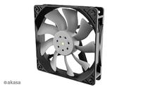 Akasa OTTO SF12 Computer behuizing Ventilator 12 cm Zwart, Grijs 1 stuk(s) - thumbnail