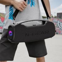 N-GEAR NRG500 - Bluetooth Speaker - Partybox met Verlichting & Microfoon - IPX5 Waterdicht - Zwart - thumbnail