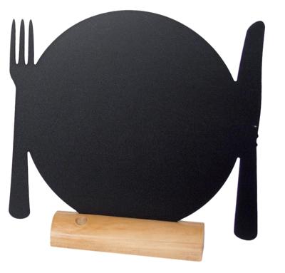 Krijtbord Securit bord 240x250x60mm houten voet