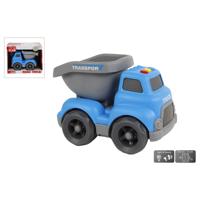 Cilgro Mini club kiepauto met licht en geluid, 16 cm groot blauw - thumbnail