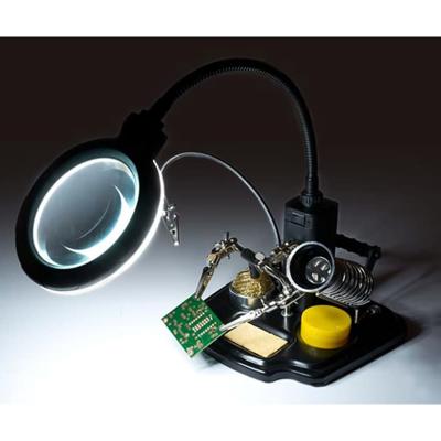 Velleman VTHHSC derde hand met vergrootglas