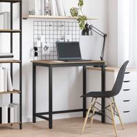 Tafel Artisan Eiken 100 x 50 x 76,5 cm Engineered hout en staal - thumbnail