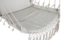 Trädgårdsstol Home ESPRIT Wit Natuurlijk Katoen Hout 90 x 50 x 130 cm - thumbnail