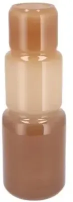 Daan Kromhout Design vaas glas may natural 12x35cm bruin