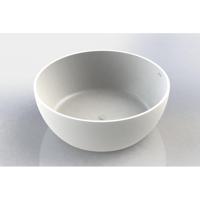 Vrijstaand Ligbad Arcqua Cusco Rond 153 cm Glans Wit - thumbnail