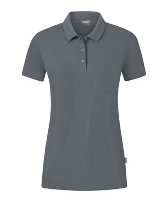 JAKO C6321D Polo Organic Stretch Dames - Steengrijs - 40 JAKO C6321D Polo Organic Stretch Dames - Steengrijs - 40
