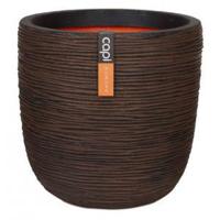 Capi Nature Rib NL bol 35x34cm bloempot bruin - thumbnail