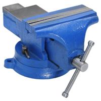 VidaXL Bankschroef 150 mm gietijzer blauw - thumbnail