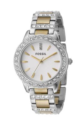 Fossil Dameshorloge met tweekleurige gemengde metalen armband ES2409
