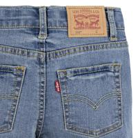 Skinny jeans voor jongens 510 van Levi's gebleekt denim - thumbnail