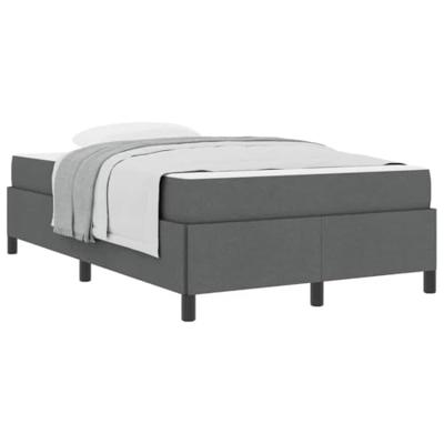 Boxspring bed Donkergrijs, Zwart 120 x 200 cm