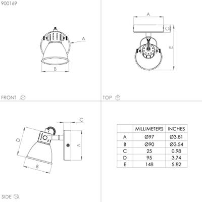 Eglo Messing wandlampSeras - 900169