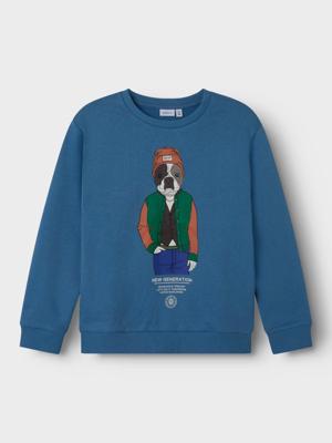 Name it winter sweater jongens - blauw - NkmPsalko