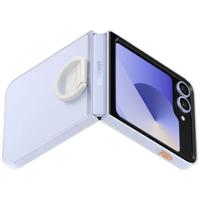 Samsung Clear Case Backcover Samsung Galaxy Z Flip6 5G Transparant Met borgring - thumbnail