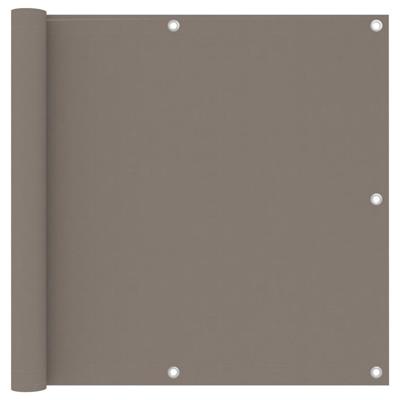 VidaXL Balkonscherm 90x500 cm oxford stof taupe