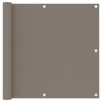 VidaXL Balkonscherm 90x500 cm oxford stof taupe - thumbnail