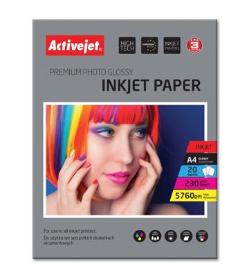 Activejet AP4-230G20 (A4; 20 vel) Glanzend papier