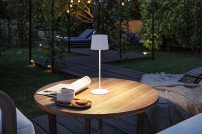 Paulmann 76997 Gilo LED-tafellamp voor buiten 2.8 W Warmwit Wit (mat)