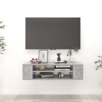 VidaXL Tv-hangmeubel 100x30x26,5 cm bewerkt hout betongrijs - thumbnail