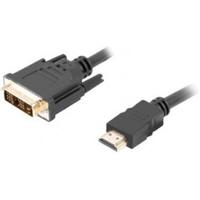 Lanberg CA-HDDV-10CC-0018-BK video kabel adapter 1,8 m HDMI Type A (Standaard) DVI-D Zwart - thumbnail