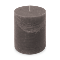 Kaars rustiek 100/130 mm donkergrijs Spaas - Spaas - thumbnail