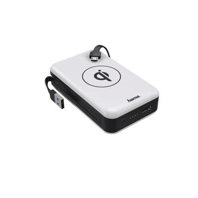 Hama Powerbank Inductive Qi 6000 mAh met inductie functie 1A/5W Powerbank Zwart Hama Powerbank Inductive Qi 6000 mAh met inductie functie 1A/5W Powerbank Zwart
