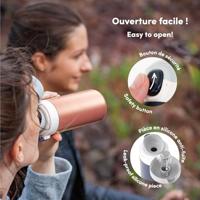 MONBENTO Geïsoleerde waterfles met tuit - Kinderen - Snelopenende dop - Pop Paper Cut - thumbnail