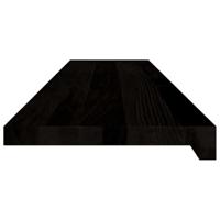 VidaXL Traptreden 2 st 110x30x2 cm massief eikenhout donkerbruin - thumbnail
